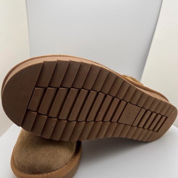 CUSHIONAIRE Women's Cozy pull on boot Chestnut Size 8 M - Picture 5 of 5